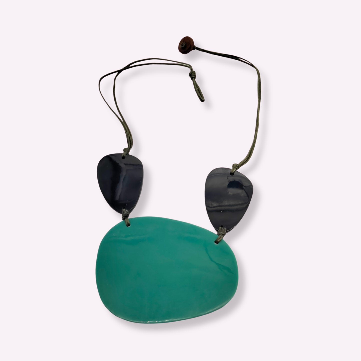 Collier & Boucles d'Oreilles "L'Art au Cou" – Collection Peinte à la Main