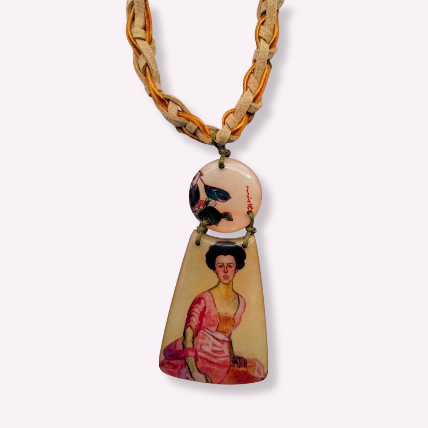 Parure Collier et Boucles d'Oreilles "L'Élégante" – Style Impressionniste & Vintage Chic