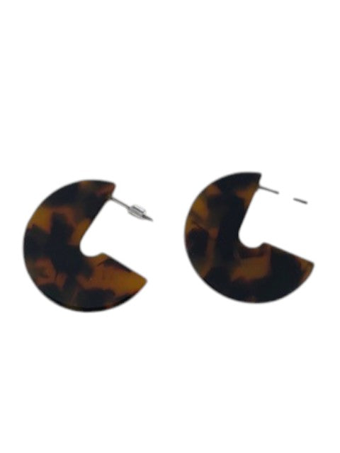 Boucles d'oreilles "Éclipse" – Chic Intemporel en Écaille de Tortue