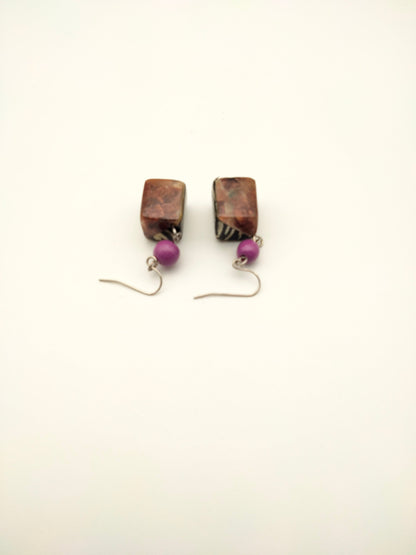Boucles d'oreilles "Gouttes de Nuit" – L'Élégance Graphique