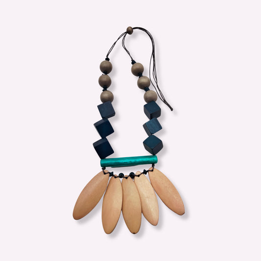 Collier Plastron "Yandra" Géométrique & Ethnique