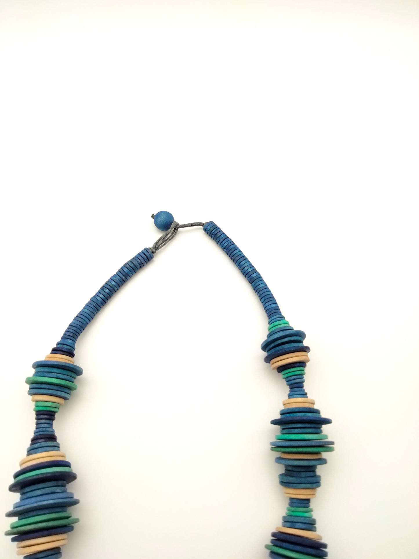 Collier Yandra en bois multicolores