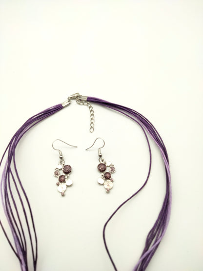 Ensemble collier +Boucles d'oreilles