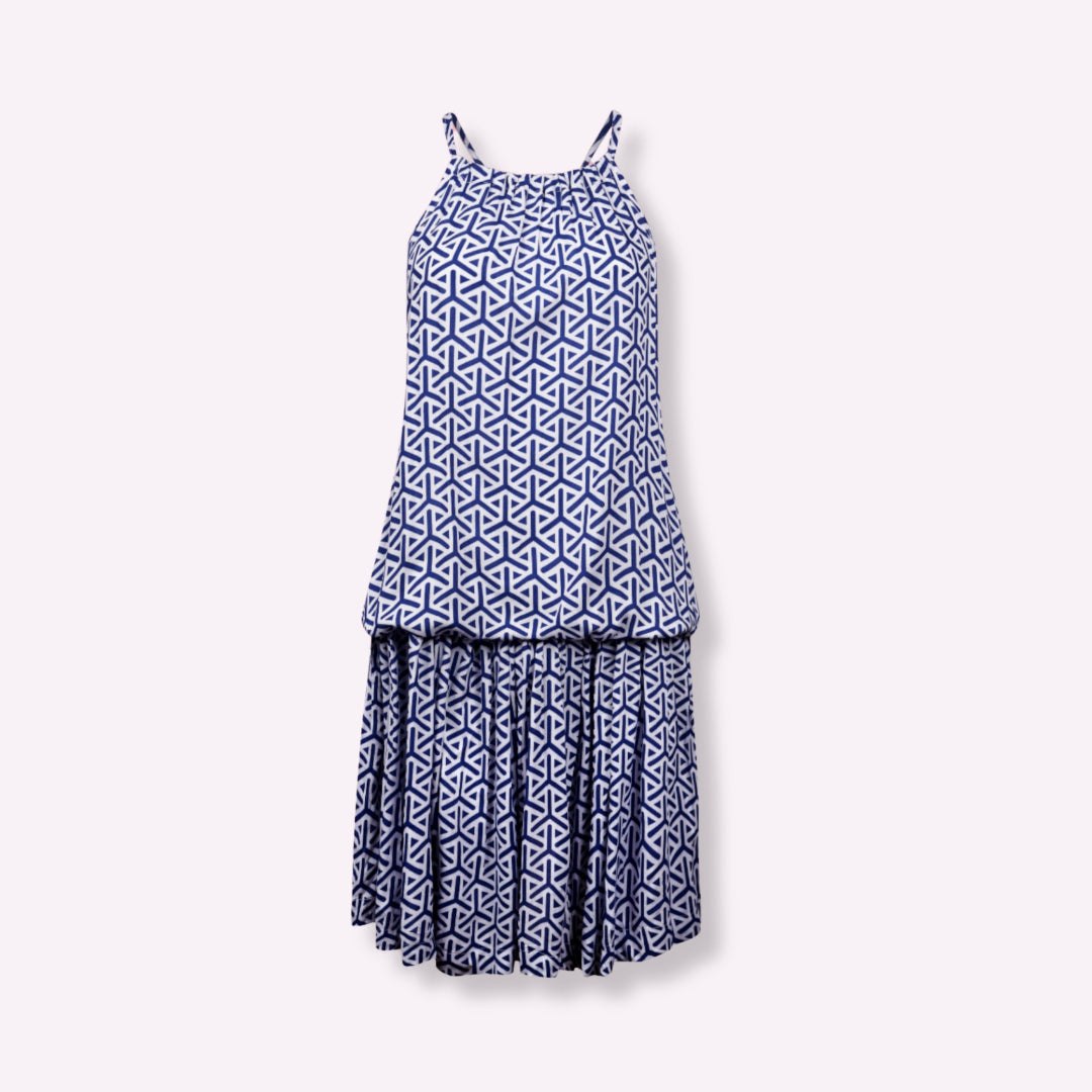 Robe Eté Lestone Imprimé Flamants Roses - Coupe Blousante & Dos Nu