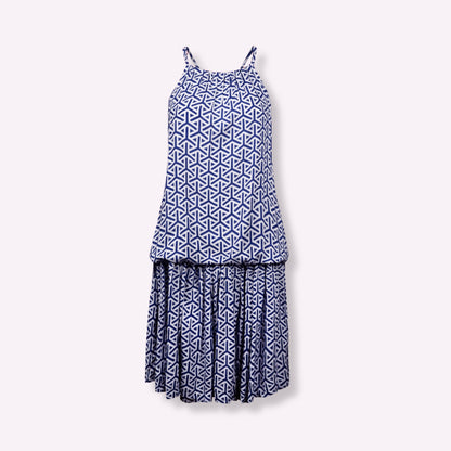 Robe Eté Lestone Imprimé Flamants Roses - Coupe Blousante & Dos Nu