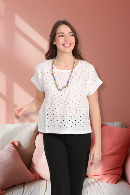 Blouse col rond - Alizia