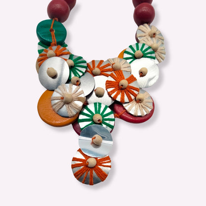 Collier bohème, style indien fait main