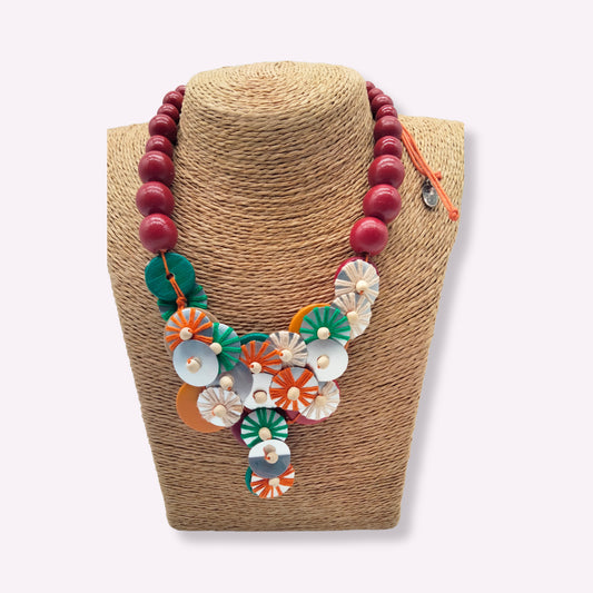 Collier bohème, style indien fait main