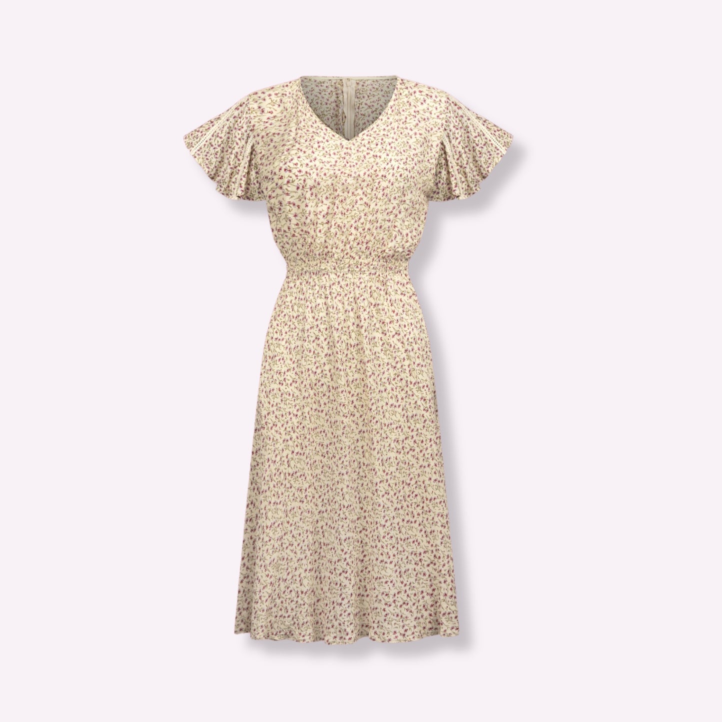 Robe trapèze Beige