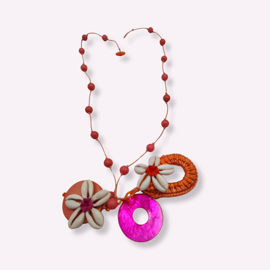 Sautoir Yandra Multicolore- Collier Bohème Coquillages & Nacre